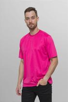 Camiseta de Malha Fria Rosa Shock - Conforto e Estilo