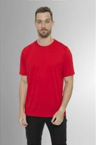 Camiseta de Malha PV Fria Vermelha para Conforto e Estilo