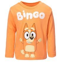 Camiseta de Manga Comprida Bluey e Bingo para Meninos - 6 Anos