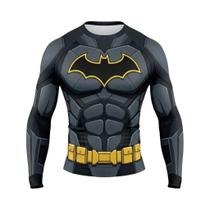 Camiseta De Manga Comprida Com Estampa 3D Do Batman Para Homens E Mulheres, Respirável, De Secagem