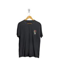 Camiseta de manga curta com estampa Old School de tattoo no peito DEAD INSIDE Camiseta de manga curta com estampa Old School de tattoo no peito DEAD INSIDE