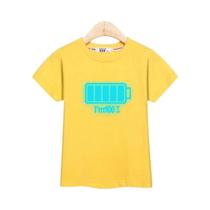 Camiseta De Manga Curta De Verão Para Meninos Nightglow Spider Design 3-14T Tops Infantis