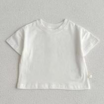 Camiseta De Manga Curta Para Bebês E Crianças, Estilo Coreano, Cores Sólidas, Roupas Infantis Camiseta De Manga Curta Para Bebês E Crianças, Estilo Coreano, Cores Sólidas, Roupas Infantis