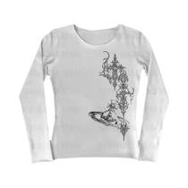 Camiseta De Manga Longa Goth Emo Girl Harajuku Para Mulheres, Moda De Rua, Top Justo De Verão, Camiseta De Manga Longa Goth Emo Girl Harajuku Para Mulheres, Moda De Rua, Top Justo De Verão,