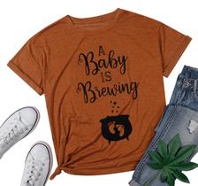 Camiseta de maternidade MNLYBABY Winnie I Smell a Child Halloween Camiseta de maternidade MNLYBABY Winnie I Smell a Child Halloween