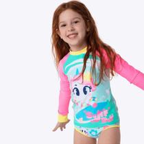 Camiseta de Nadar Unicórnio Aloha Infantil Menina Moda Praia Puket 110401096