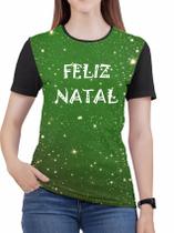 Camiseta de Natal Feliz Feminina Merry christmas Blusa