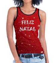 Camiseta de natal feliz Feminina Roupa Regata blusa 1
