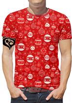 Camiseta de Natal PLUS SIZE Masculina Papai Noel Blusa est2