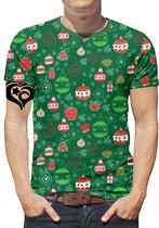 Camiseta de Natal PLUS SIZE Masculina Papai Noel Blusa est3