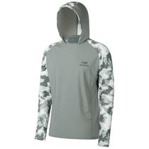 Camiseta de Pesca BASSDASH com Capuz Refrescante e Proteção UPF 50 Camuflada Camiseta de Pesca BASSDASH com Capuz Refrescante e Proteção UPF 50 Camuflada