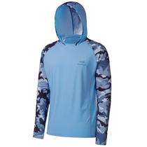 Camiseta de Pesca BASSDASH com Capuz Refrescante e Proteção UV 50 Camuflada Camiseta de Pesca BASSDASH com Capuz Refrescante e Proteção UV 50 Camuflada