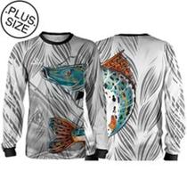 Camiseta de Pesca com Proteção UV Branca