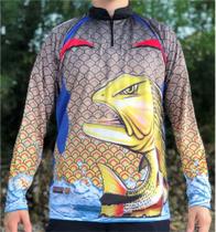 Camiseta de Pesca Dourado Feroz - FPS 50 + UV - Ref. 82 - Masculino