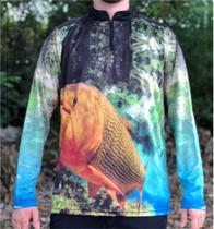 Camiseta de Pesca Dourado - Ref. 79 - Masculina