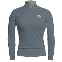 Camiseta de Pesca EP Fishing Basic Feminina Chumbo e Branco (+50UV)