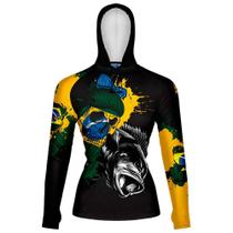 Camiseta de Pesca Feminina Go Fisher com Capuz e Proteção Solar - Gocpzf03