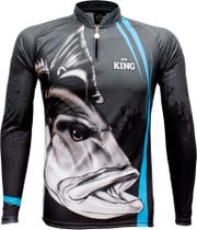 Camiseta de pesca king kff606 proteção uv50 masculino p