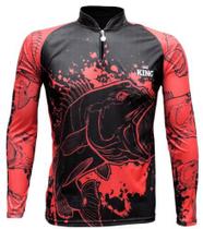 Camiseta De Pesca King Proteção Solar C/ Uv Kff607 Tucunare