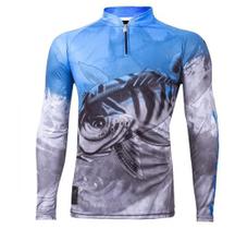 Camiseta De Pesca King Proteção Solar Uv kff106 Tucunaré