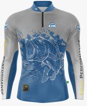 Camiseta De Pesca King Proteção Solar Uv KFF302 New - Tucunaré 40UP