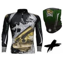 Camiseta De Pesca King Proteção Solar Uv Kff304 Bandana Tamba Camiseta De Pesca King Proteção Solar Uv Kff304 Bandana Tamba
