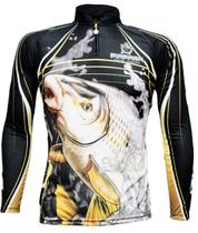 Camiseta De Pesca King Proteção Solar Uv KFF305 - Piapara