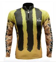 Camiseta De Pesca King Proteção Solar Uv Kff615 Tucunare