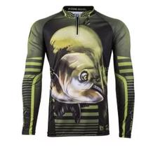 Camiseta De Pesca King Proteção Solar Uv kff81 Tamba