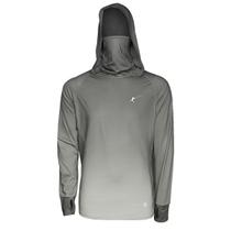 Camiseta de Pesca Lori com Protetor de Rosto e Touca (Cinza, +50UV)