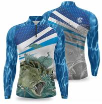 Camiseta de pesca manga longa com protetor solar UV fator 50 leve e secagem rápida - Efect