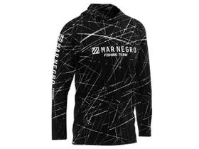 Camiseta de Pesca Mar Negro X Protection Sublimada Com Capuz Proteção Solar 50+ UV - Team MNF Camiseta de Pesca Mar Negro X Protection Sublimada Com Capuz Proteção Solar 50+ UV - Team MNF