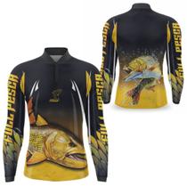 Camiseta de Pesca Masculina Proteção UV 50 Solar Duarte Fisher Camisa De pescaria