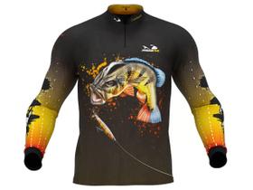 Camiseta De Pesca Presa Viva Proteção Solar Uv - Paca