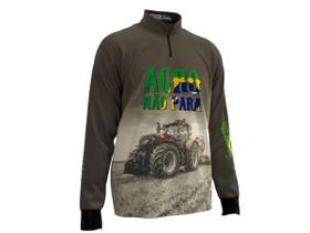 Camiseta de Pesca Proteção Solar Faca na Rede Combat S - Agro Não Para 2024