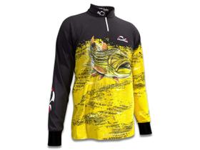 Camiseta de Pesca Proteção Solar Faca na Rede Combat S Dourado 2023