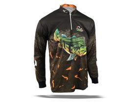 Camiseta de Pesca Proteção Solar Faca na Rede Combat S Tucunaré Açu 2021