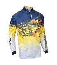 Camiseta de Pesca Proteção Solar Faca na Rede EVO - Dourado