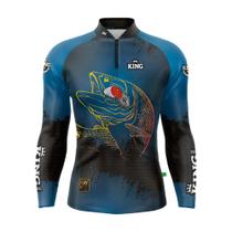 Camiseta de Pesca Proteção Solar UV King Dourado KFF202