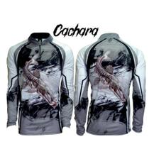 Camiseta de Pesca Rock Fishing Proteção 35+UV Cachara Cinza Camiseta de Pesca Rock Fishing Proteção 35+UV Cachara Cinza