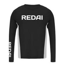 Camiseta De Pesca Team Manga Longa Chumbo - Redai
