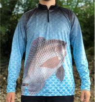 Camiseta de Pesca Tilapia Blue - FPS 50 + UV - Ref. 106 - Masculina