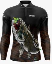 Camiseta de Pesca Traira Trairão Modelo Novo King Brasil Proteção Solar 50