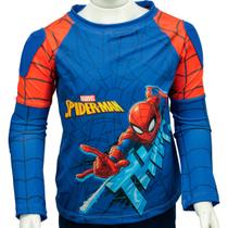 Camiseta de Proteção Esportiva Juvenil Gola Redonda UV 50 Spider Man Nathor