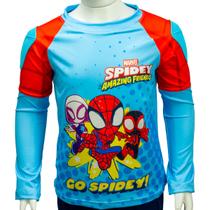 Camiseta de Proteção Esportiva Juvenil Gola Redonda UV 50 Spidey Nathor