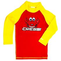 Camiseta de Proteção UV50 Cressi Rash LS Kids Red