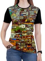 Camiseta de Quebrada Feminina Favela Chave blusa Camiseta de Quebrada Feminina Favela Chave blusa