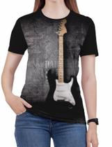 Camiseta de Rock n roll Guitarra Feminina Roupas blusa est2