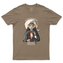 Camiseta De Santa Faustina Em Algodão Básica E Confortável Varias Cores Unissex