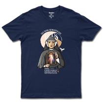 Camiseta De Santa Faustina Em Algodão Básica E Confortável Varias Cores Unissex